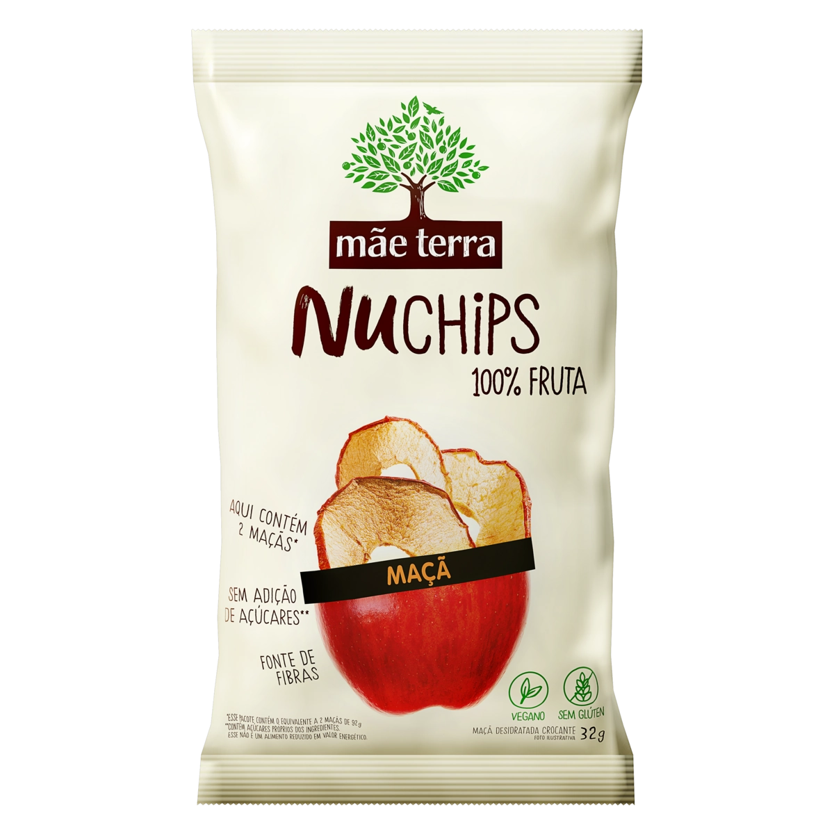 Chips Mãe Terra Maçã Integral 32gr