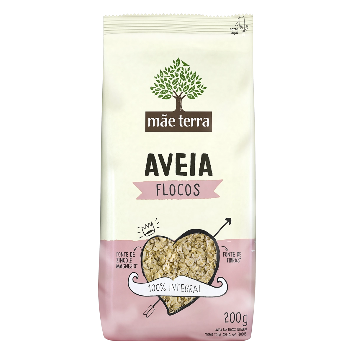 Aveia Em Flocos Mãe Terra Pacote 200g