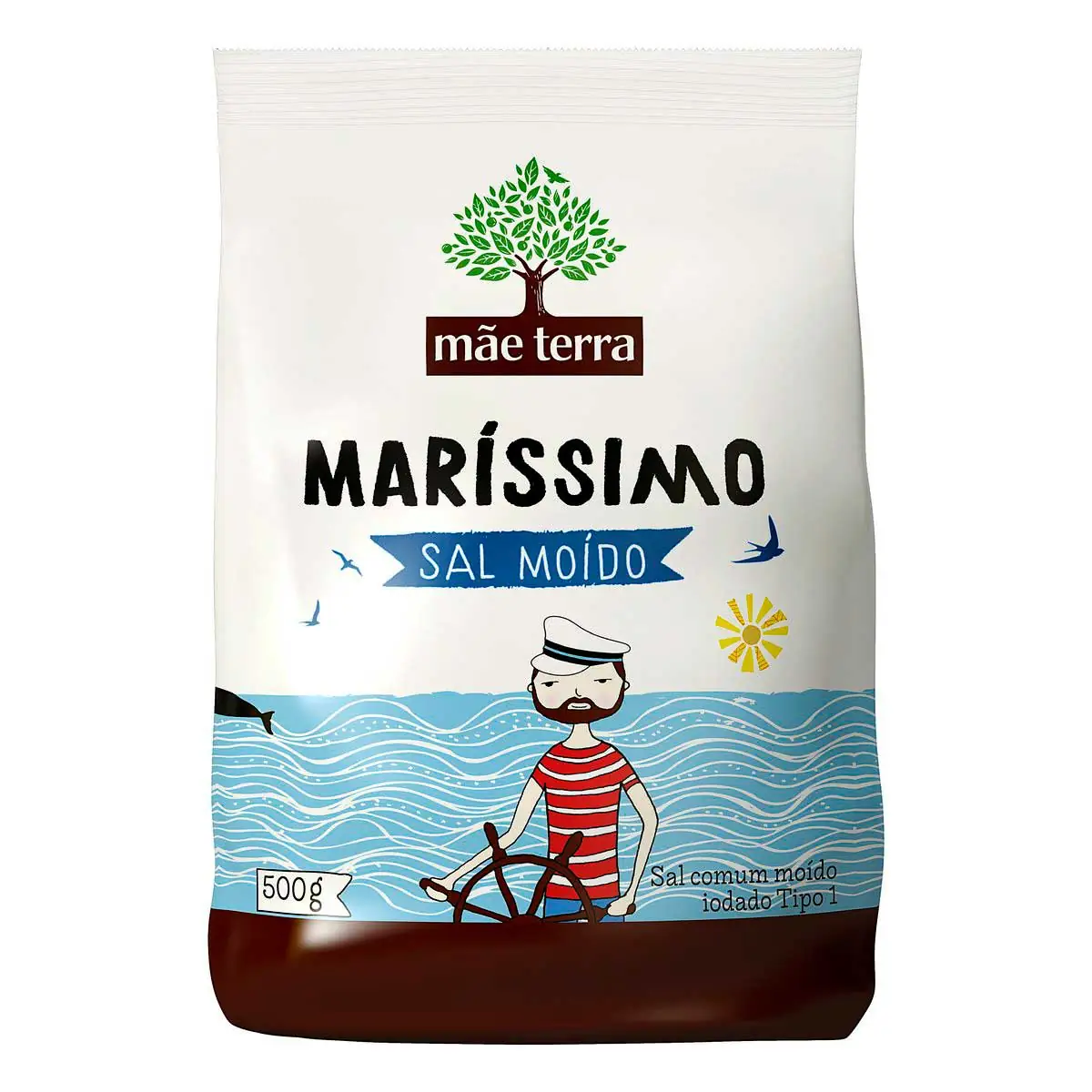Sal Marinho Branco Mãe Terra 500g