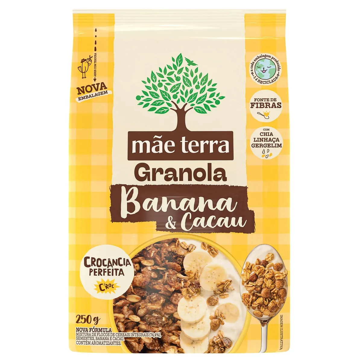 Granola Mãe Terra Banana e Cacau 250g