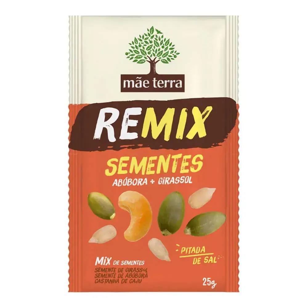 Remix MÃE TERRA de Sementes Abóbora + Girassol 25g