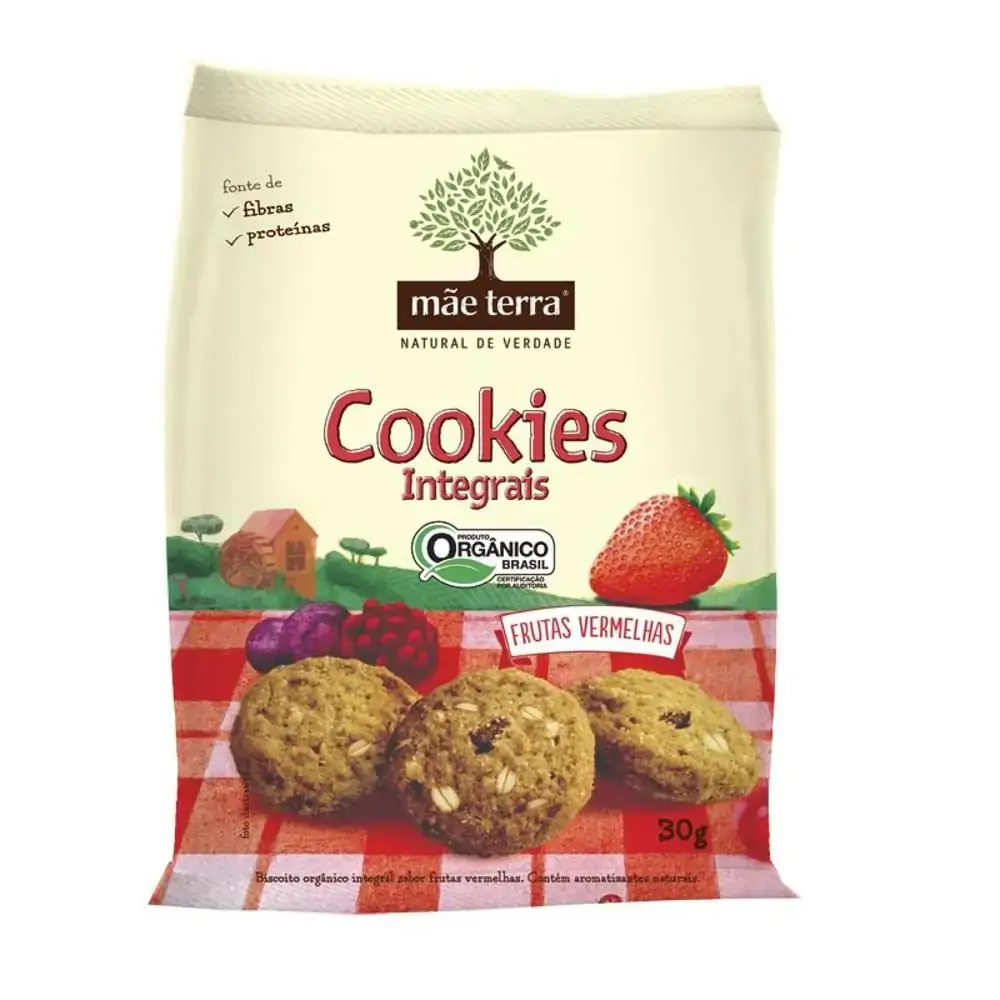 Cookies Mae Terra Frutas Vermelho