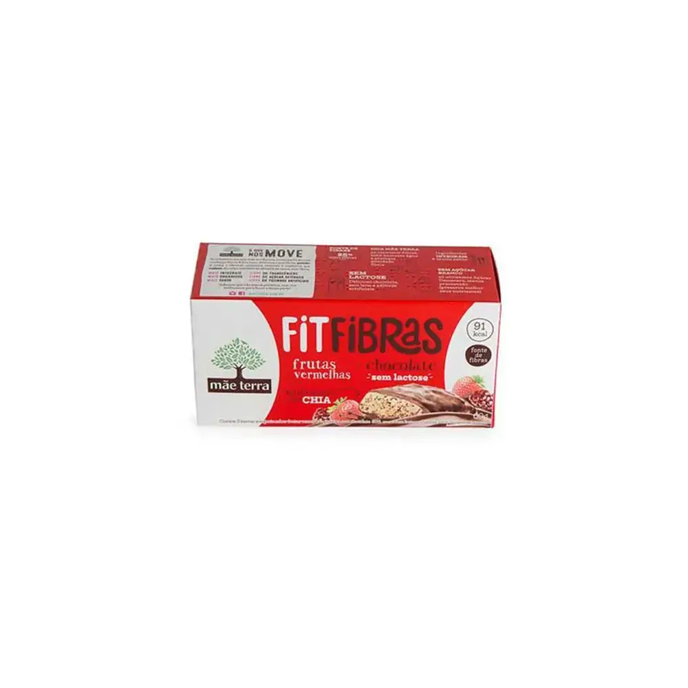 Cereais Em Barra Fitfibras 60gr F Vermelho/chocolate