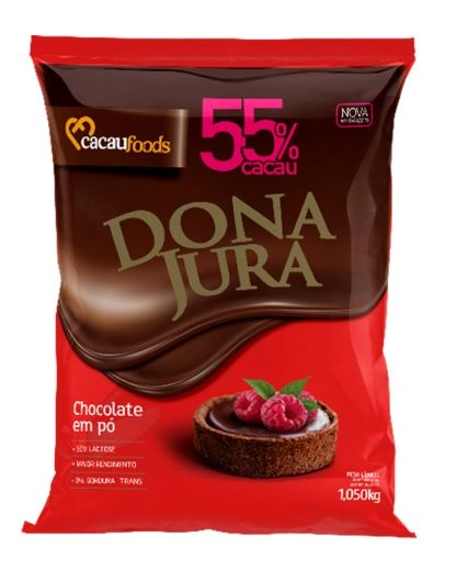 Choc Em Po Dona Jura 55 Cacau 1.005kg