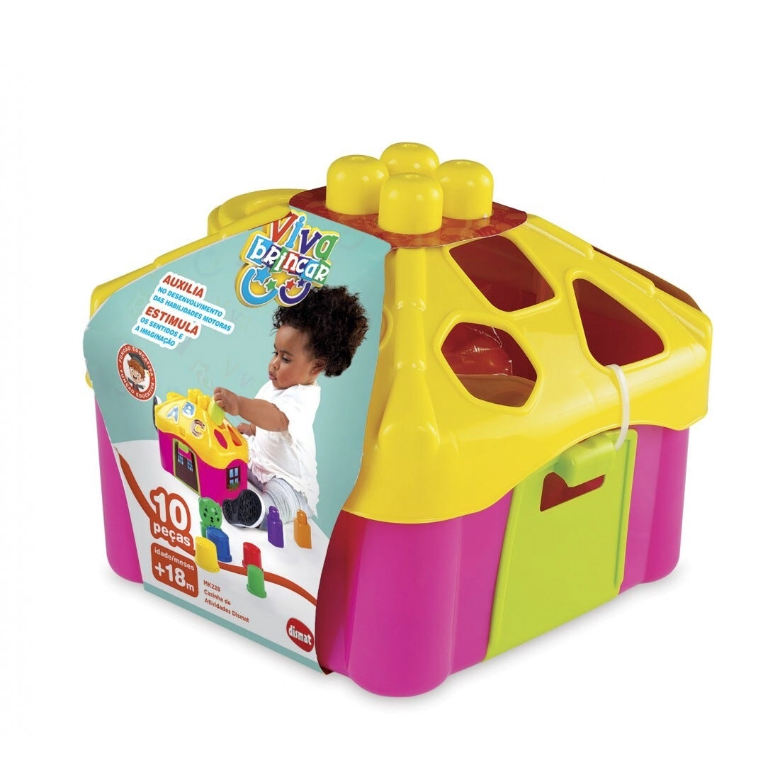 Casinha Atividades Rosa Mk228