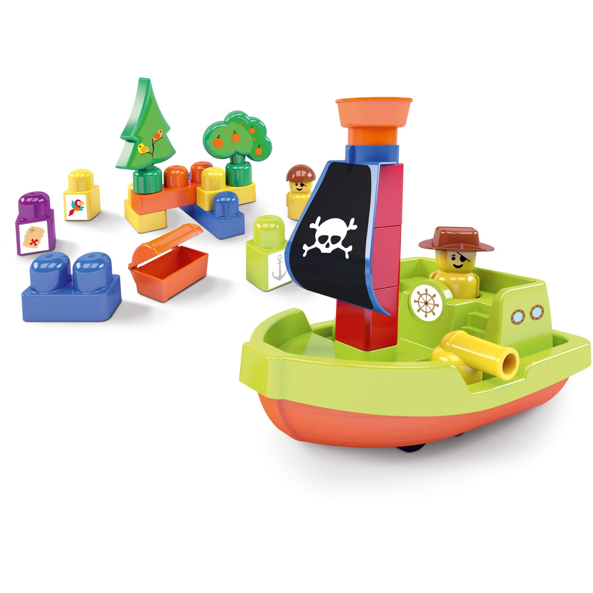 Brinquedos Educativos De Montar Para Crianças Ilha do Pirata