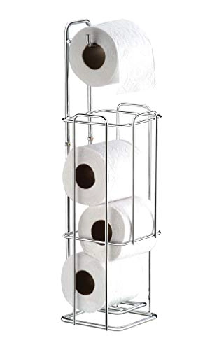 Suporte Para Papel Higiênico - Parede Ou Chão Aço Banheiro