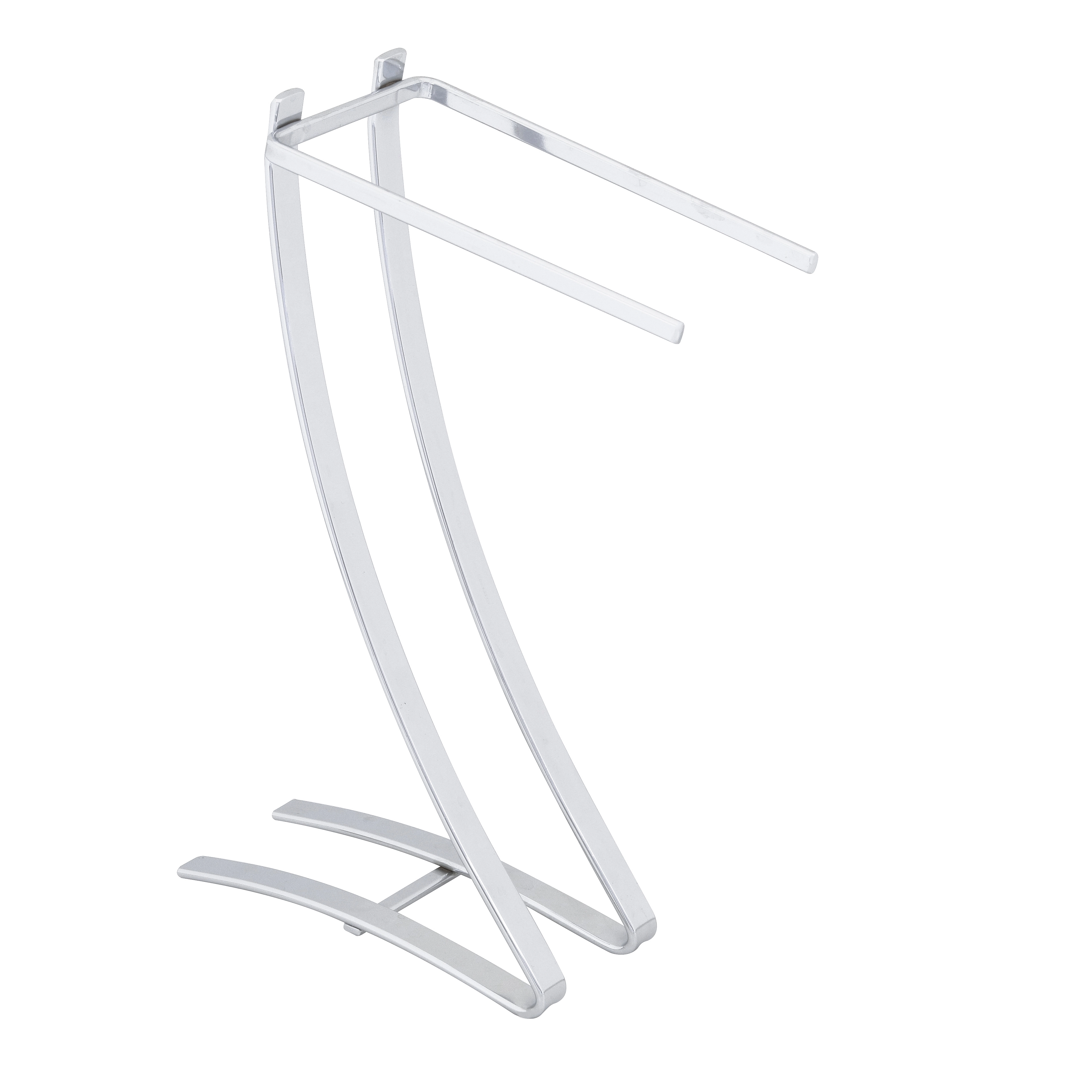 Porta Toalha Rosto Metal Bancada Prata