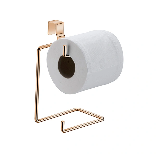 Porta Papel Higiênico Duplo Aço Rose Gold Soft Barroque Future
