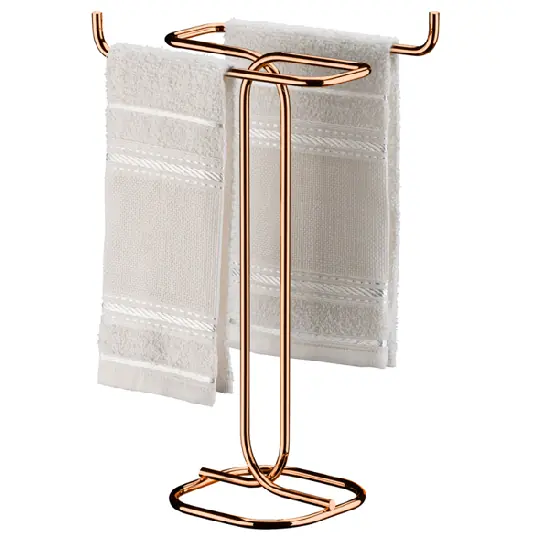 Porta Toalha Bancada Rose Gold Future 1177rg Toalheiro Lavabo Banheiro