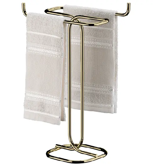 Porta Toalha De Bancada Dourado Future 1177dd Toalheiro Lavabo Banheiro