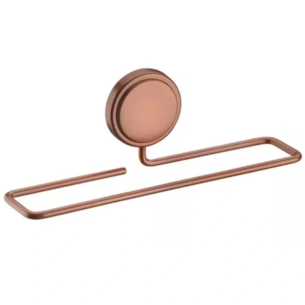 Toalheiro Lavabo Porta Toalha Rosto 25cm C/ Adesivo Cobre Acetinado