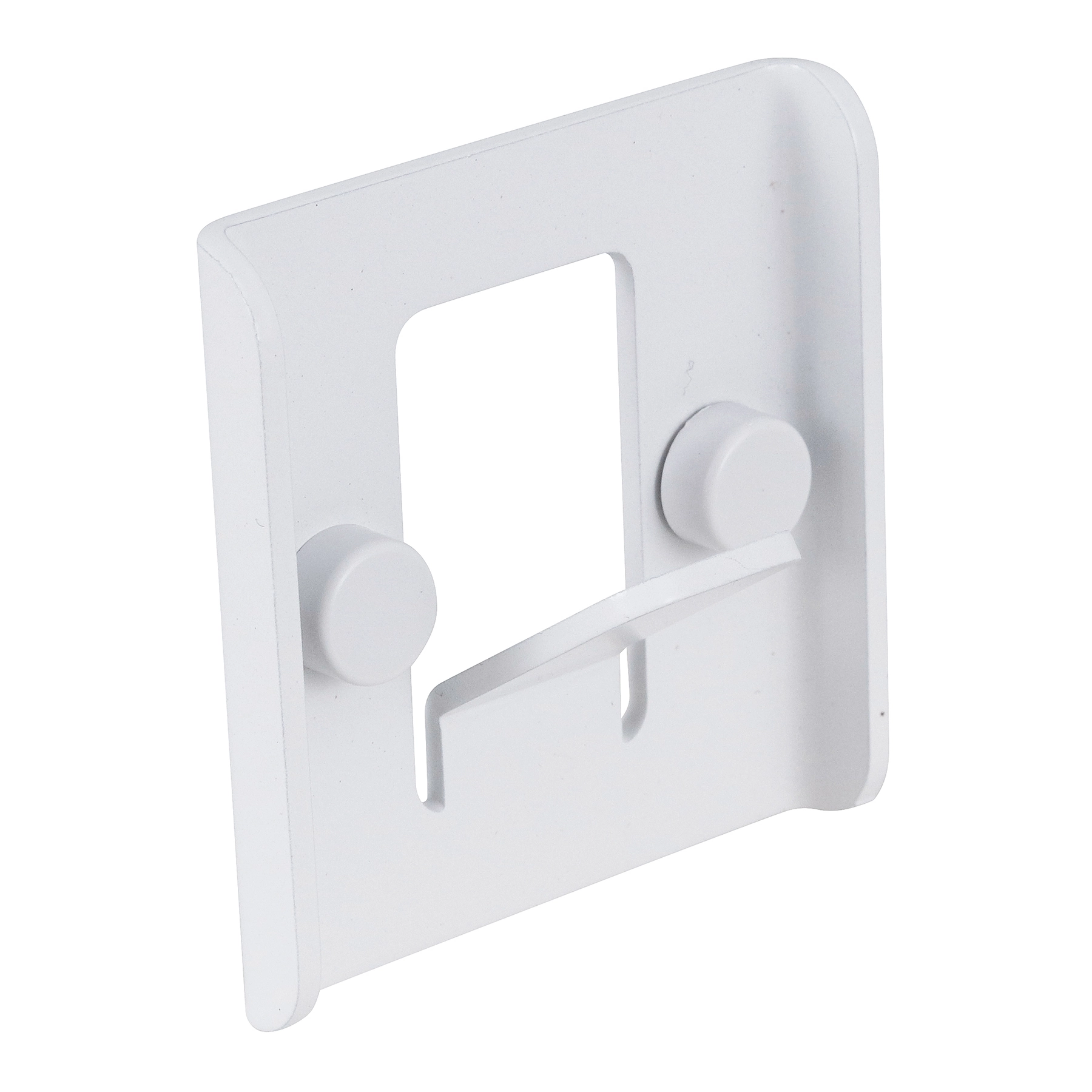 Cabide Alumínio de Parede 3x7x6,5cm Branco Fosco Future