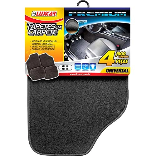 Tapetes Em Carpete P/ Carro Luxcar Universal 160 C/ 4 Peças