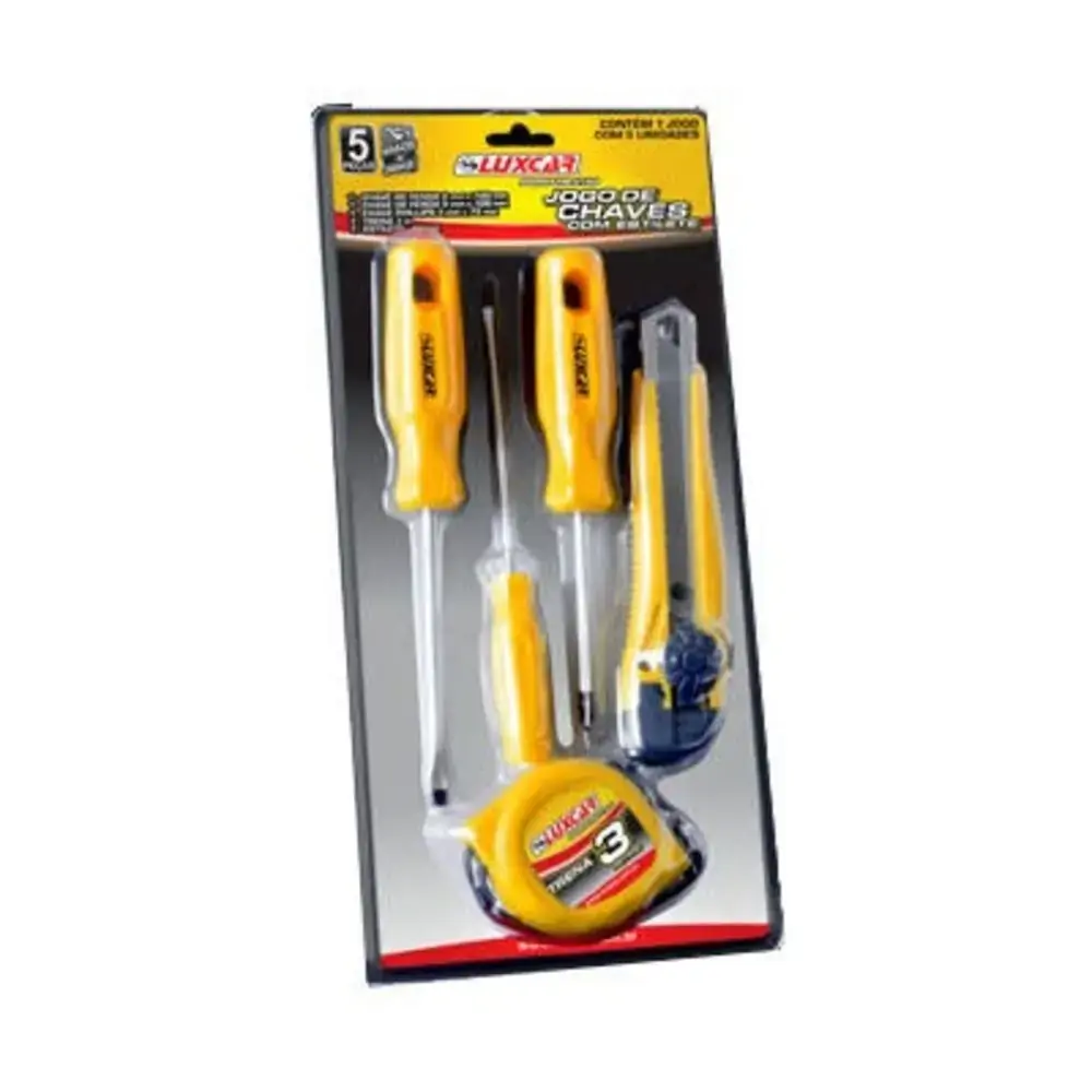Jogo Chaves Luxcar C/estilete 5 Pcs