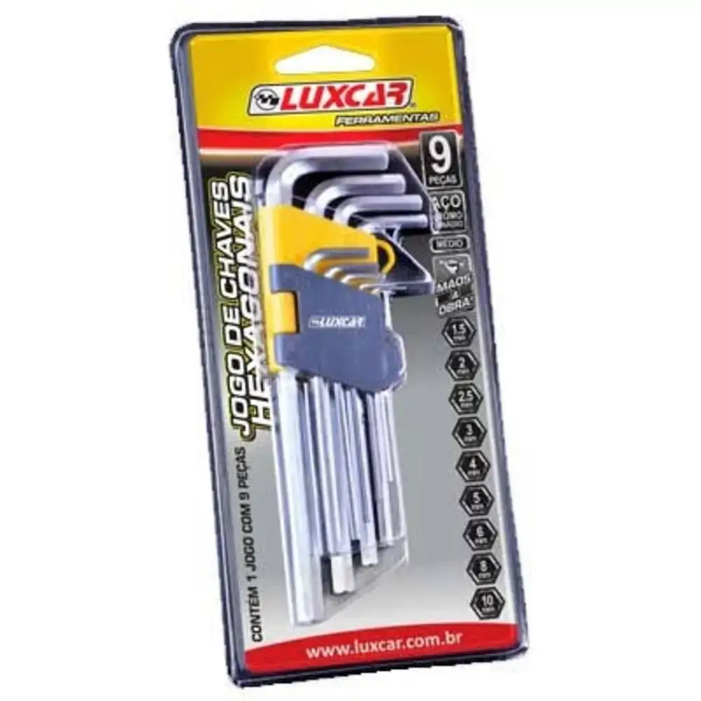 Jogo Chaves Intercambiaveis Luxcar 6 Pcs