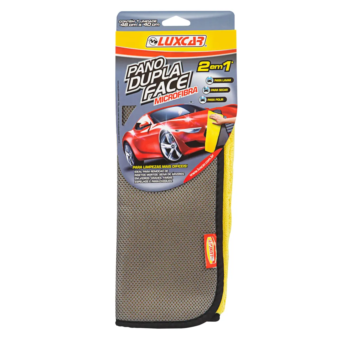 Pano Dupla Face Luxcar 46cm X 40cm