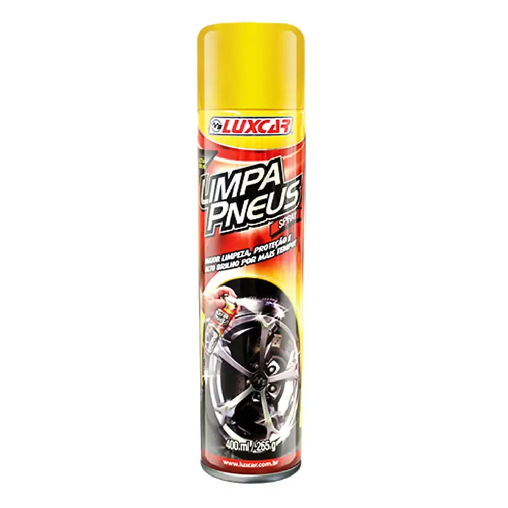 Limpa Pneus Spray Luxcar Frasco 400ml