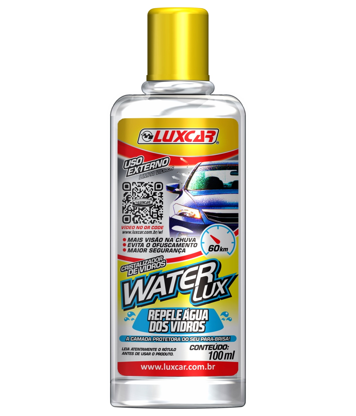 Cristalizador De Vidro Water Lux Luxcar Frasco 100ml