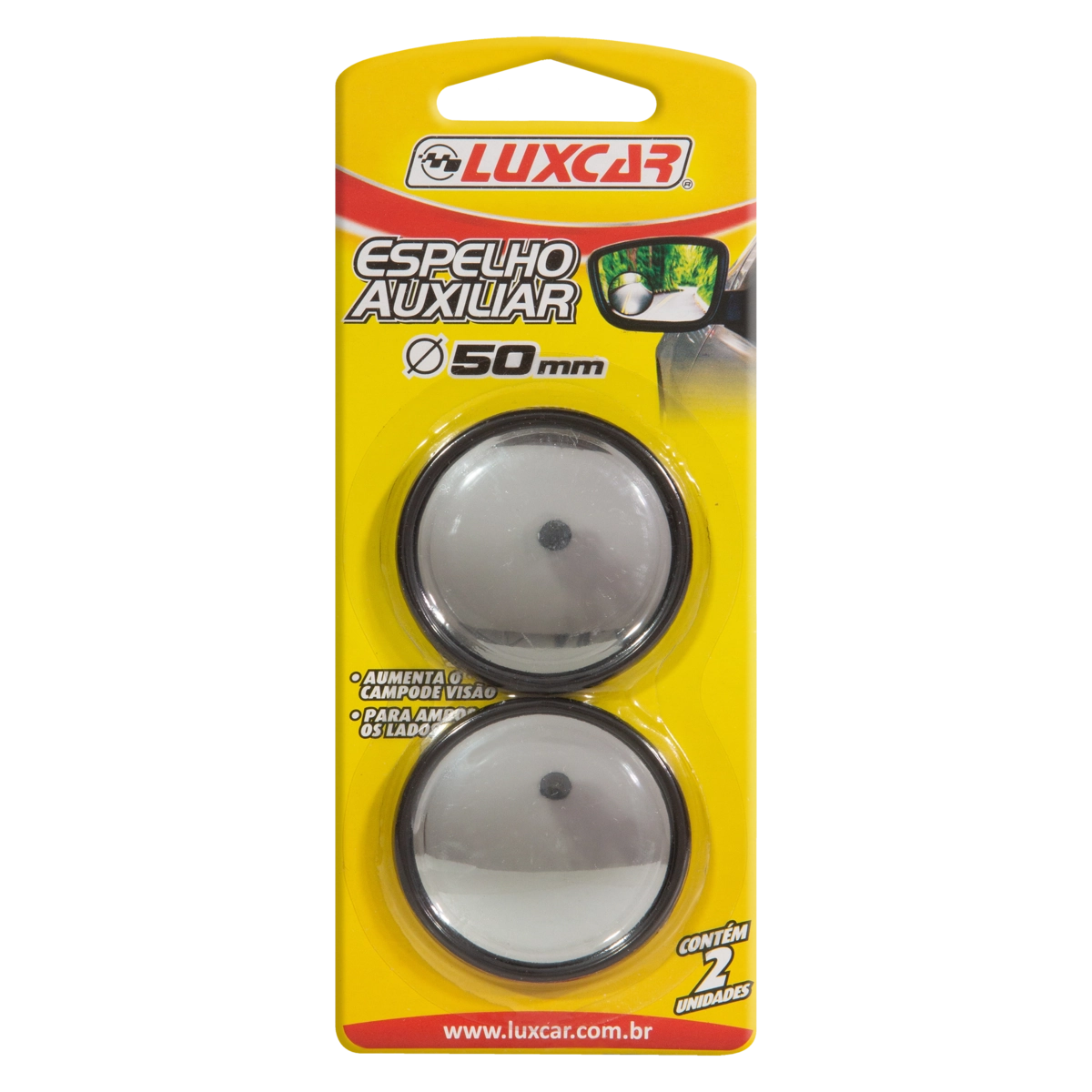 Espelho Auxiliar ø 50mm Luxcar Blister 2 Unidades