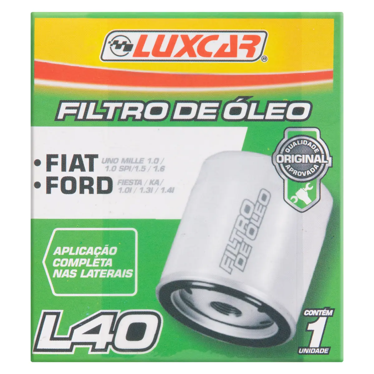 Filtro De óleo L40 Luxcar Caixa