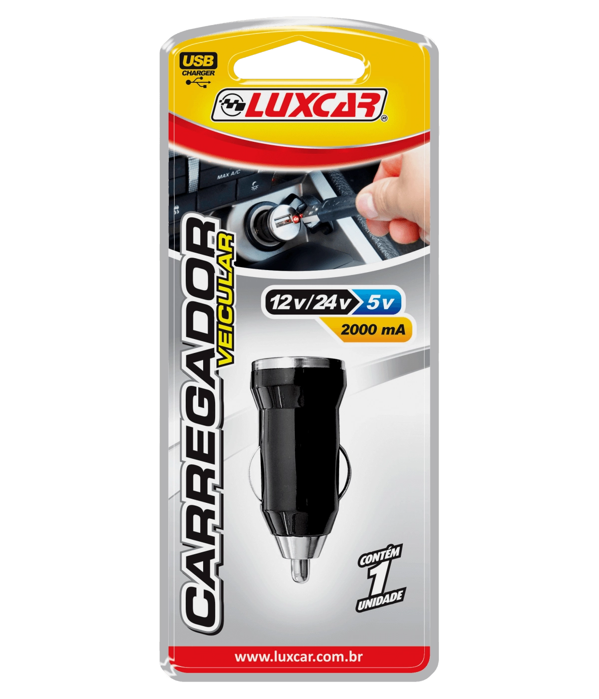 Carregador P/carros 12v Luxcar