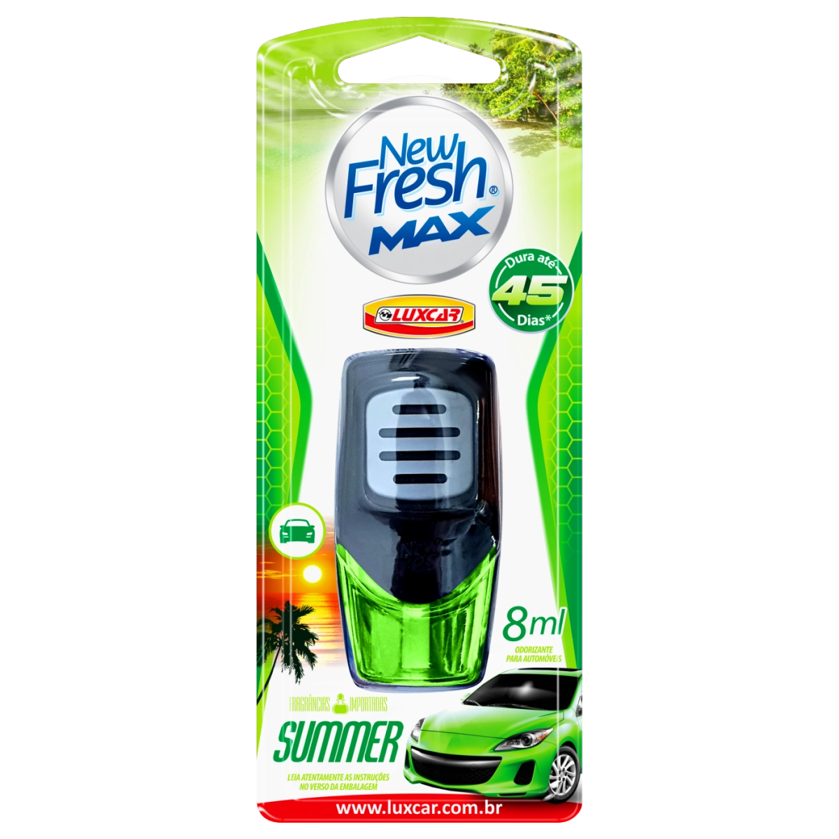 Aromatizante Para Automóvel New Fresh Max 8ml Fragrância Summer Luxcar