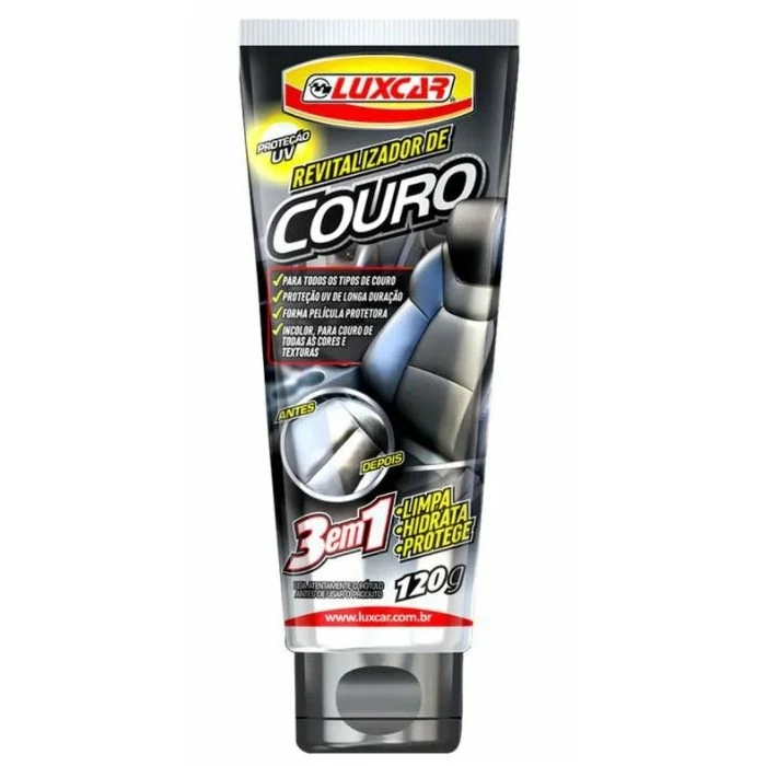 Kit Revitalizador De Couro Esponja Pano Microfibra Luxcar