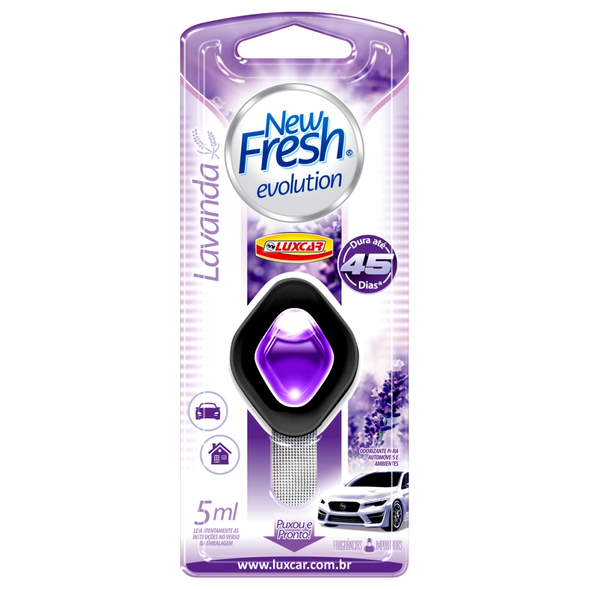 Odorizante New Fresh Luxcar Evolution Lavand 6ml