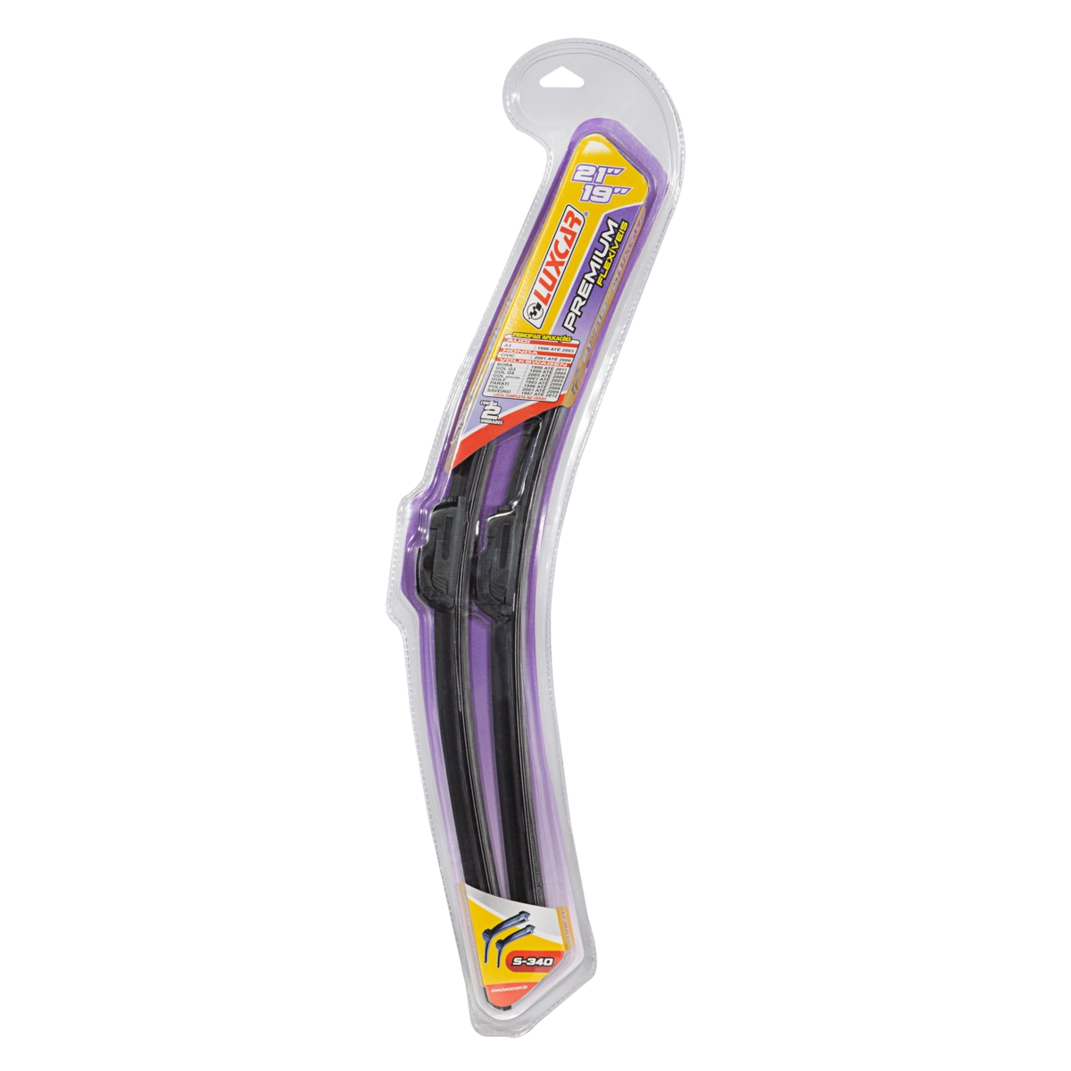 Palheta Flexível Luxcar Premium 21/19 Blister 2 Unidades