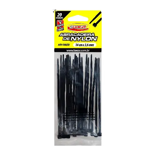 Abracadeira 140x3,6mm 20pc Luxcar . .