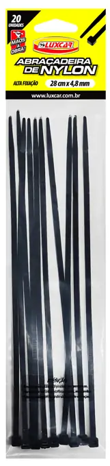 Abracadeira 280x4,8mm 20pc Luxcar . .