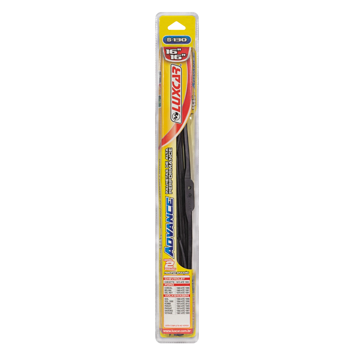 Palheta Alta Performance Luxcar Advance 16/16 Blister 2 Unidades