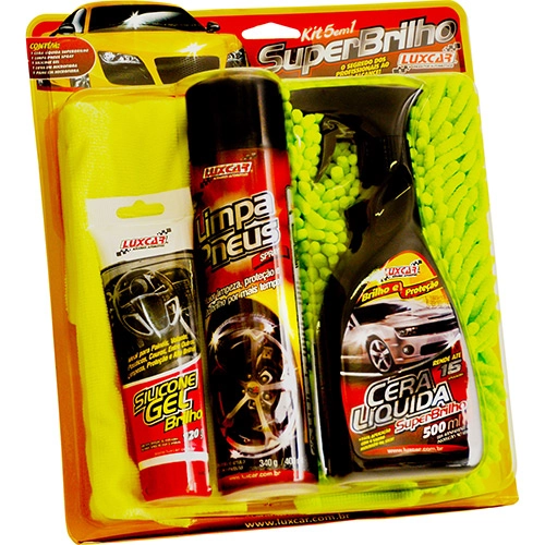 Kit Super Brilho 5 Em 1 Luxcar