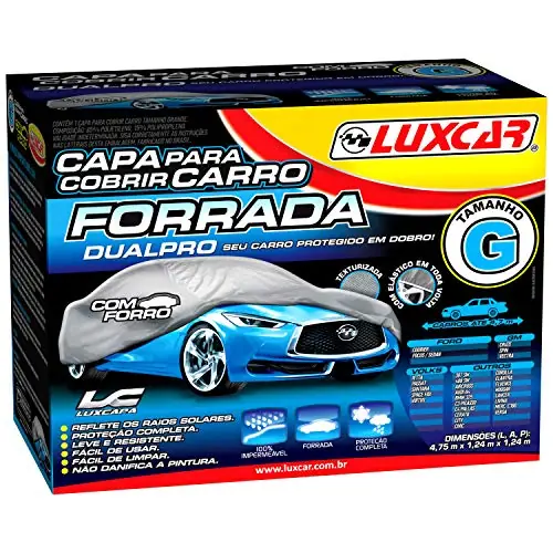 Capa De Cobrir Carro Luxcar Impermeável C/ Forro 7293 Tamanho G
