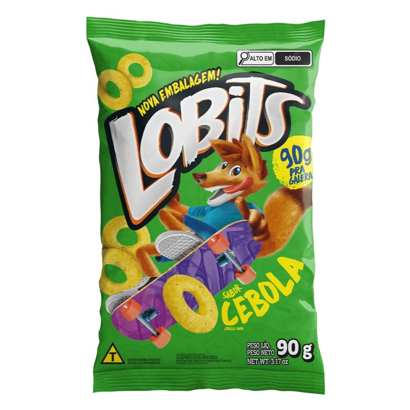 Salgadinho Lobits 90g Cebola 2062