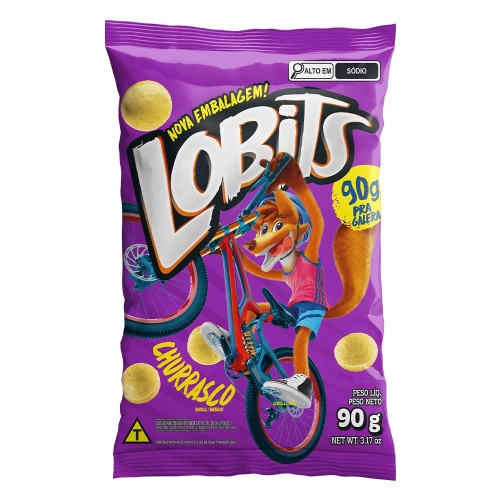 Salgadinho Lobits 90g Churrasco 2063