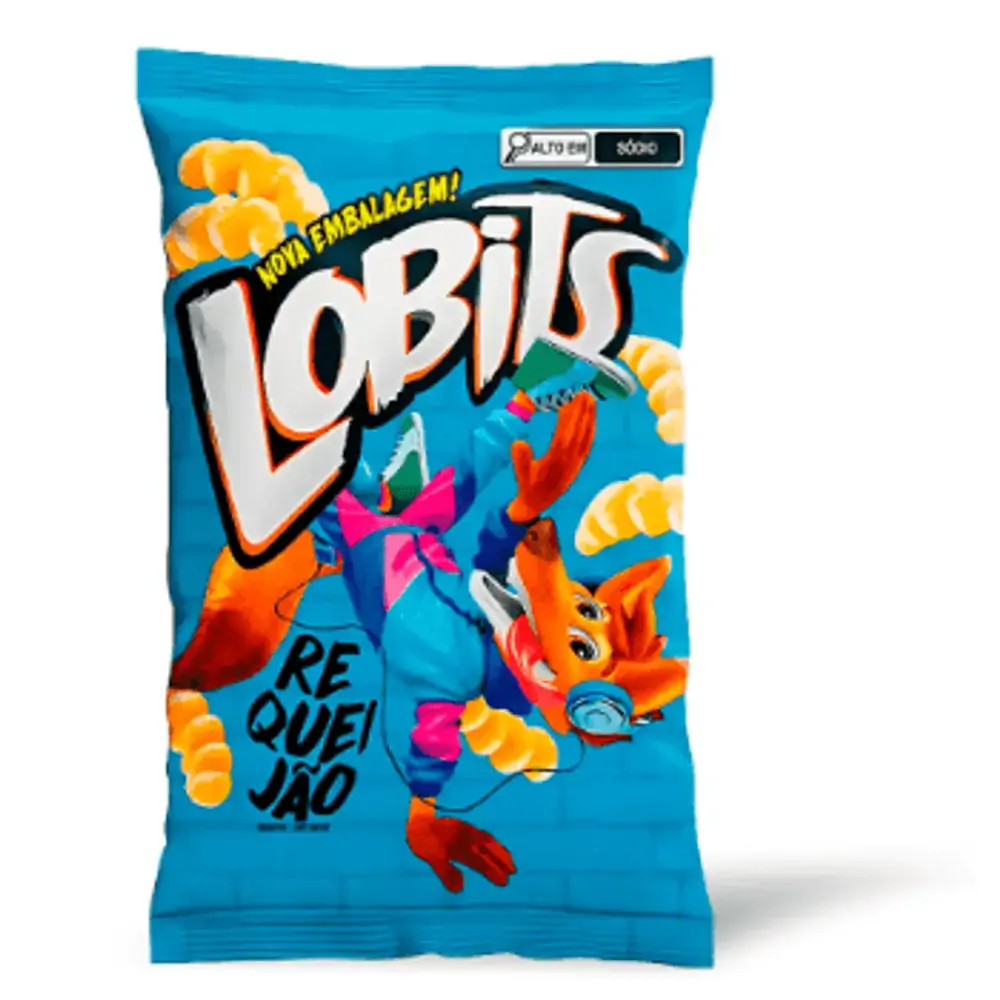 Salgadinho De Milho Lobits Requeijao 10 X 40 Gr