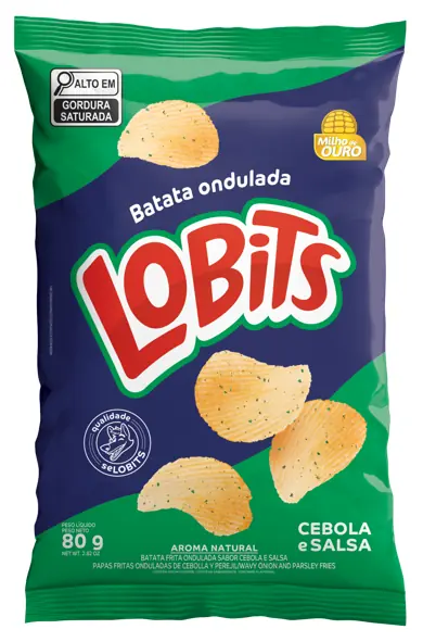 Batata Frita Lobits Ondulada Cebola E Salsa 80g
