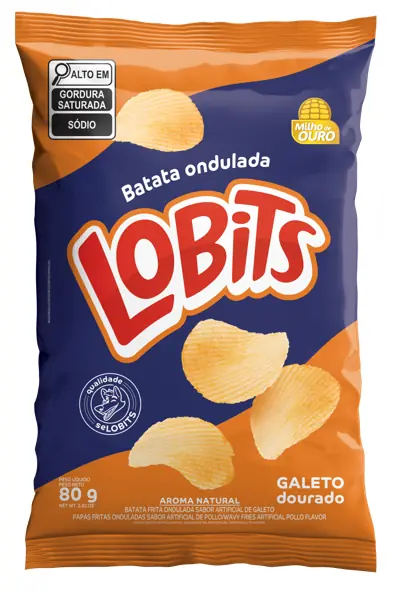 Batata Frita Lobits Ondulada Galeto 80g