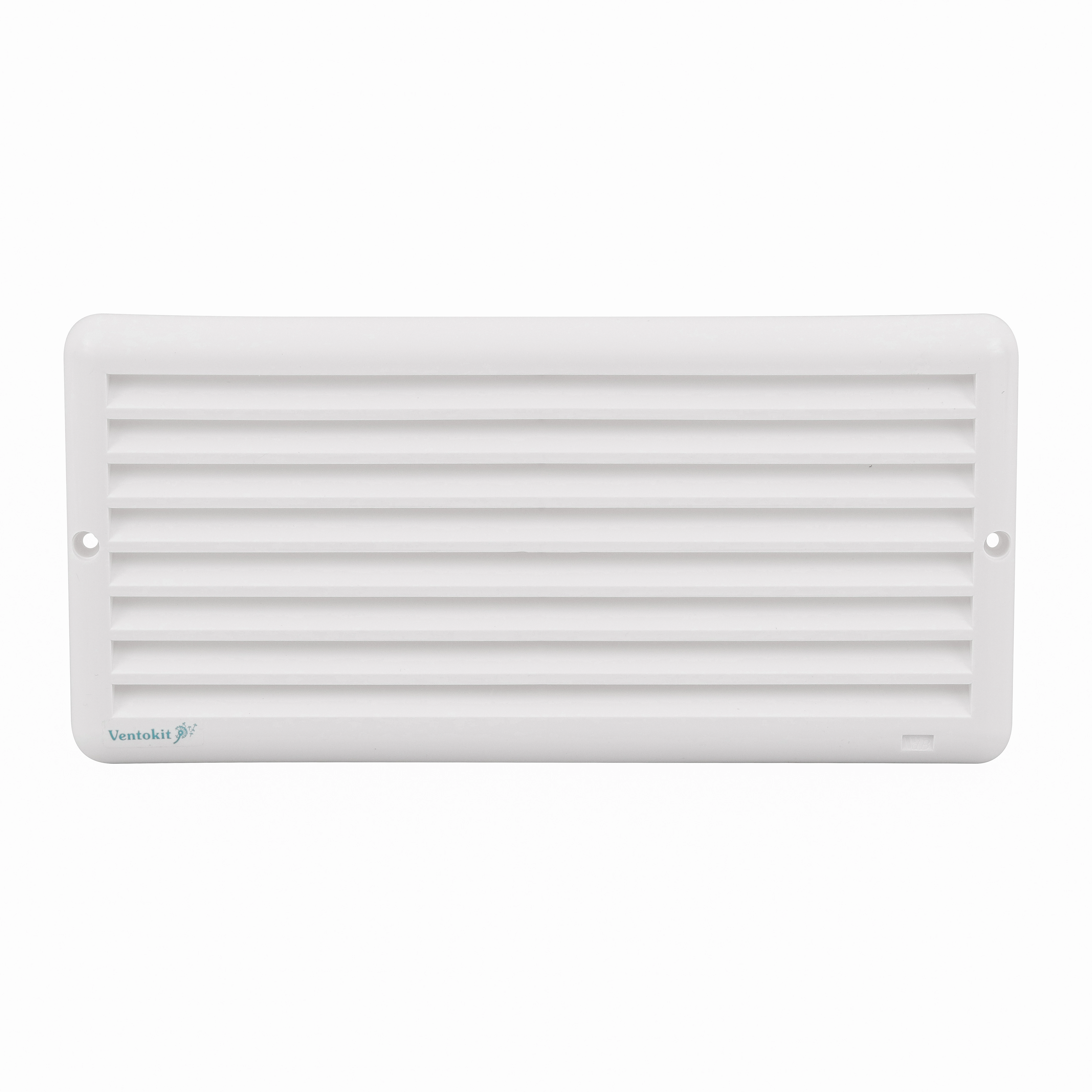 Grade de Ventilação 25x12cm Retangular Branca Wrstaflex