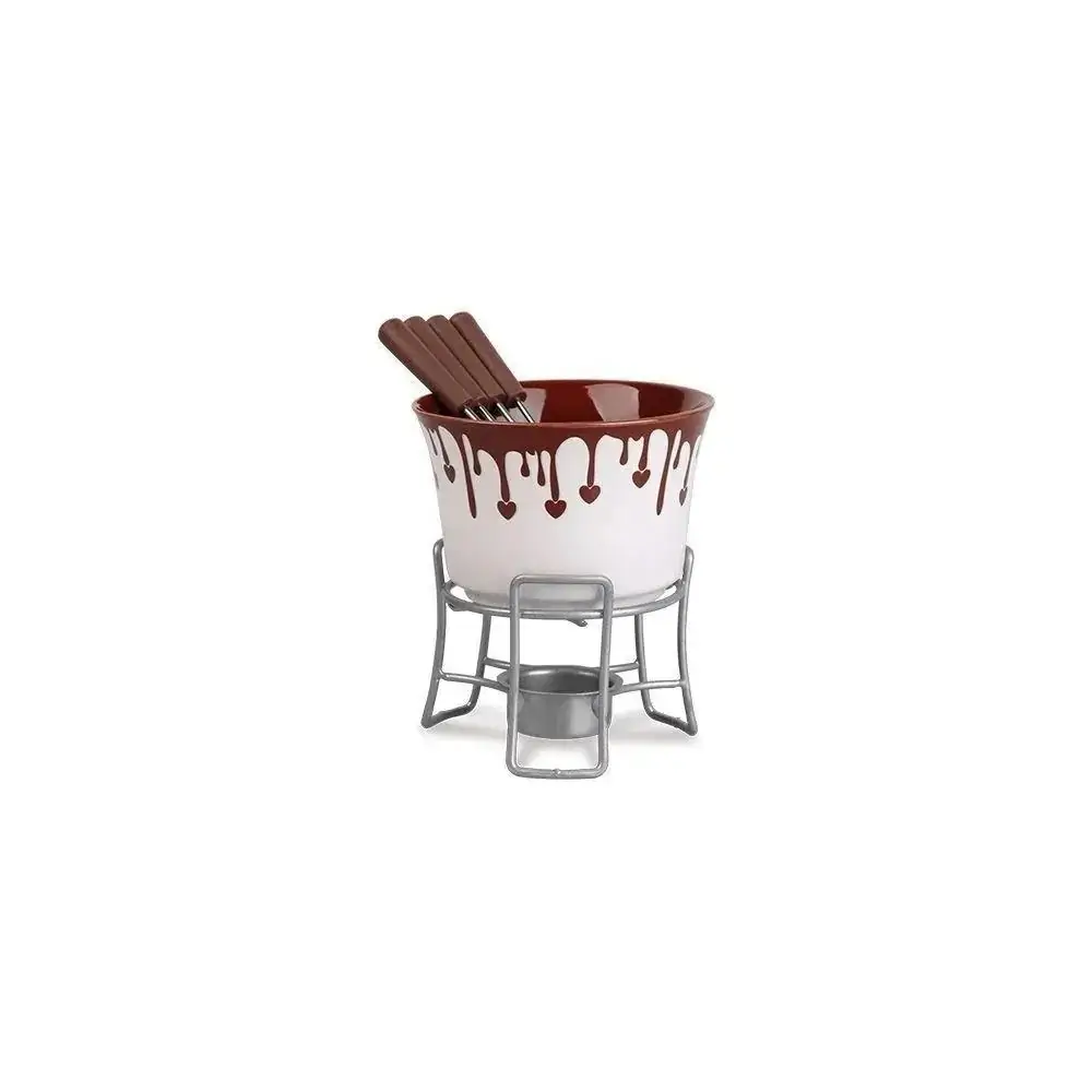 Conjunto para Fondue 6 Peças Chocolate Brinox