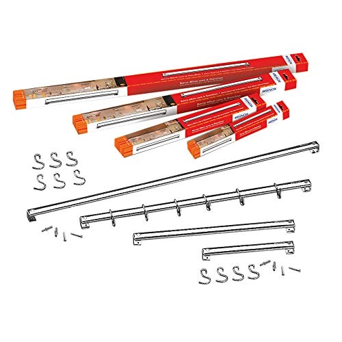 Suporte Em Barra 40cm Com 6 Ganchos Aço Inox Brinox Top Pratic