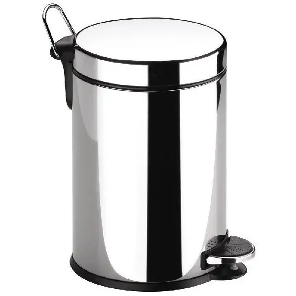 Lixeira Inox 30L Lixeira com Pedal e Cesto Removível Brinox