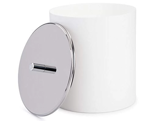 Lixeira Brinox Com Tampa Inox 3400/202 Branca 5 4 L