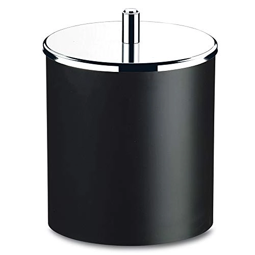 Lixeira Brinox Com Tampa Inox 3400252 Preta 54 Litros