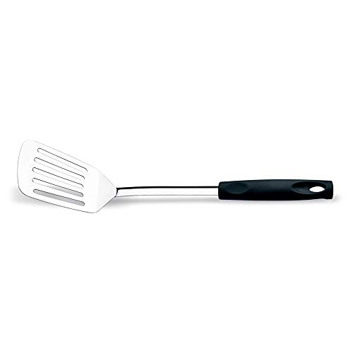 Espátula Perfurada Asti 33cm Cabo Preto  Brinox