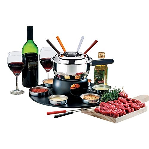 Conjunto P/ Fondue Brinox 1248/116 C/ Base Giratória 18 Peças