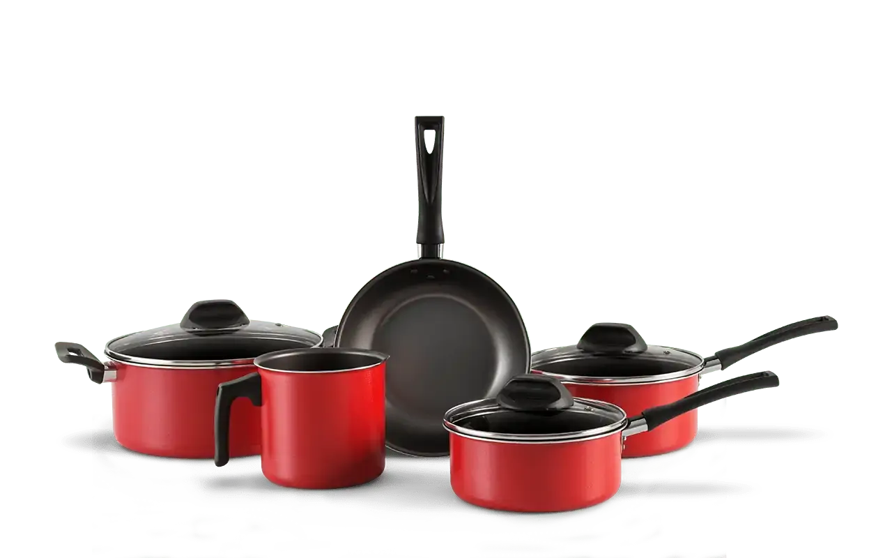 Jg Panela Garlic 5 Pcs Vermelho