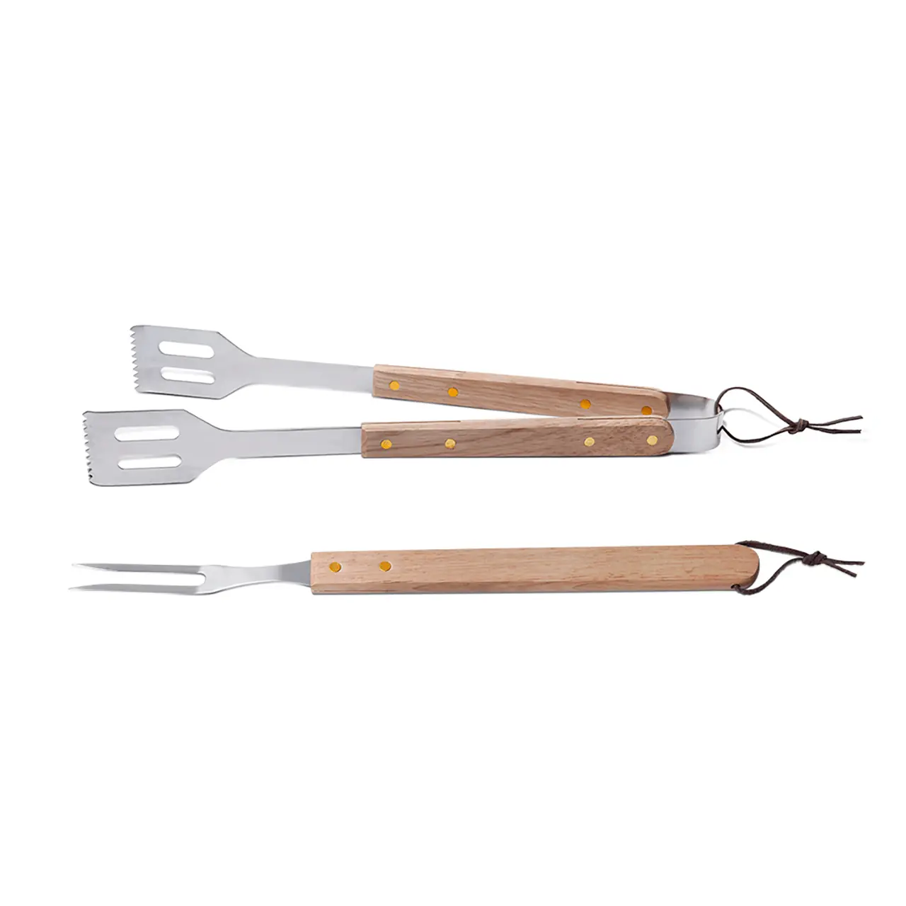 Conjunto 2pcs Churrasco-pegador E Garfo